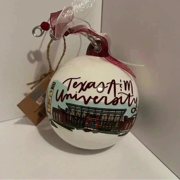 Texas A&M Ceramic Ornament - Picture 3 of 4